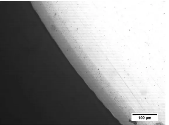 Fig. 3 Micrografia SEM diffusion coating  Fig.4 Micrografia SEM diffusion cating 