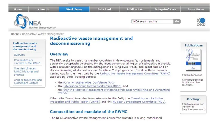 Fig. 13 - RW management and decommissioning 