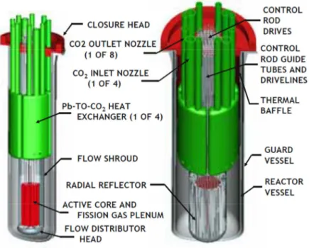 Figura 12 Schema di massima del reattore SSTAR 