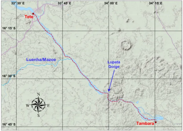 Fig. 10 – Itinerario seguito nel corso della campagna di ricerca. 