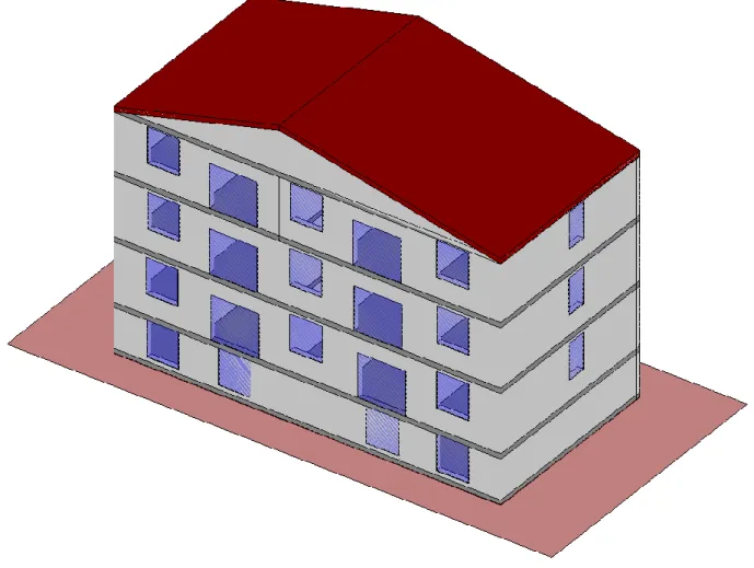 Figura 10 – Modellazione energetica edificio 