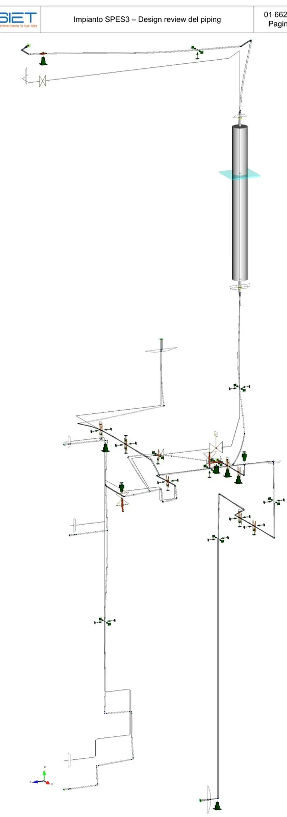 Figura A1-14: DVI-A caso 2: Visualizzazione degli spostamenti del circuito sotto effetto combinato del peso del  sistema e del suo contenuto 