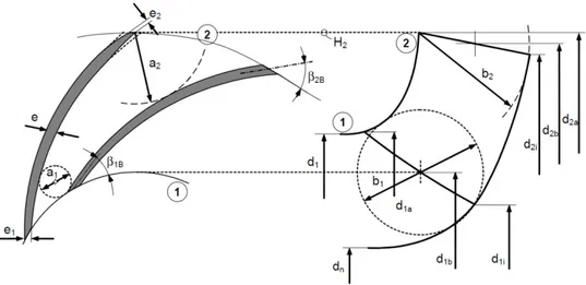 Fig. 4: Schema della girante.