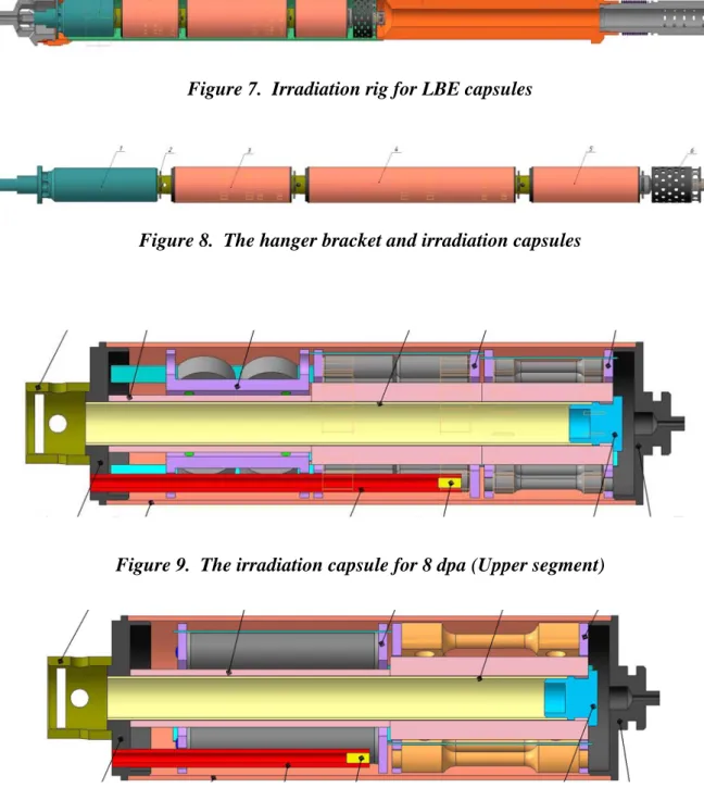 Figure 7.  Irradiation rig for LBE capsules 