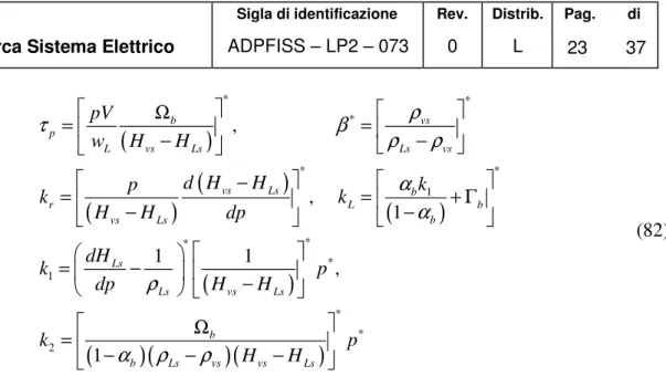 Figura 14: risposta della pressione a un gradino di portata e flusso termico 