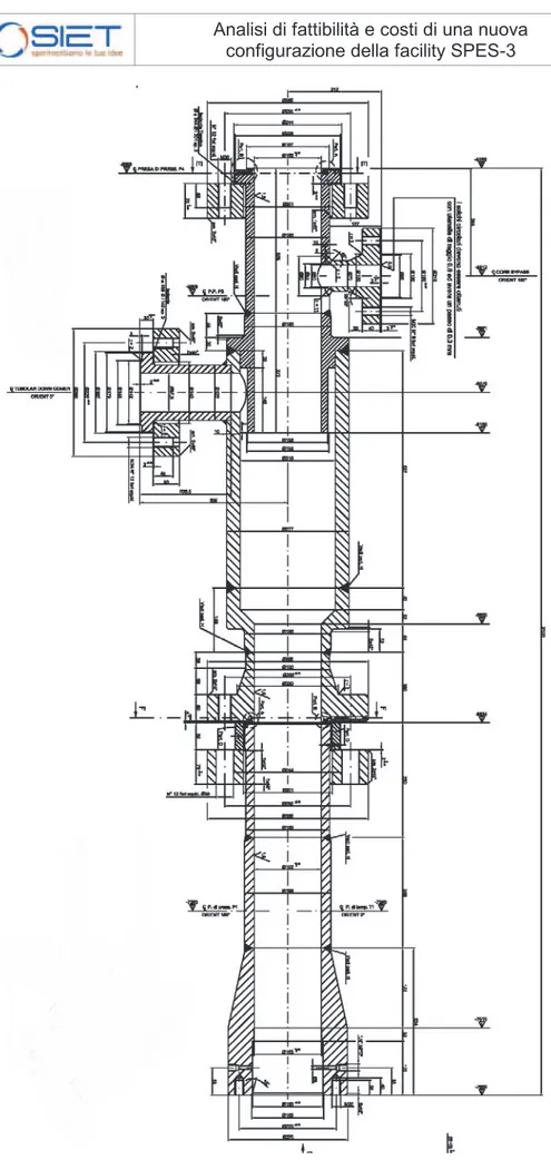 Figura 10 - Lower plenum del canale di potenza SPES-2