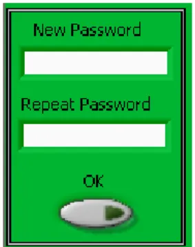 Fig. 2.9 Pannello di controllo per la modifica della password 