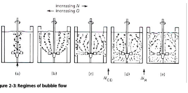 Figure 2-3: Regimes of bubble flow 