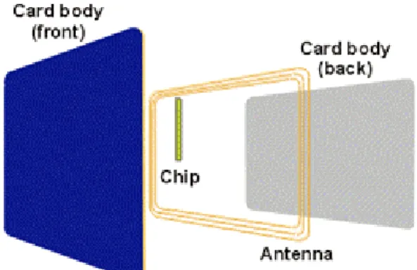 Figura 2.2 : Modello di Smart Card contactless 