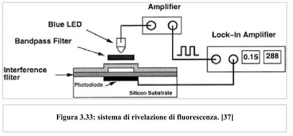 Figura 3.33: sistema di rivelazione di fluorescenza. [37]