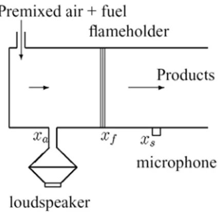 Figura 1-22 Schema del combustore con un Side-Mounted loudspeaker 