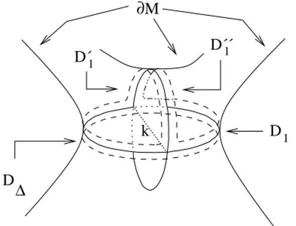 Figura 2.1: Il disco D ∆ e i dischi D 1 0 e D 1 00 .