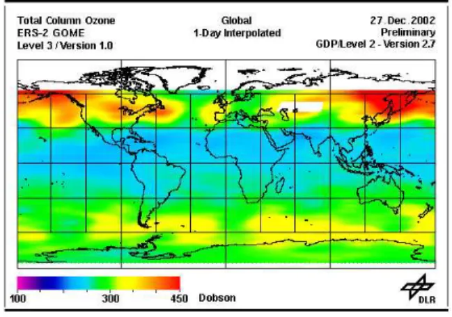 Figura 3.9: Esempio di mappa prodotto dall’esperimento GOME