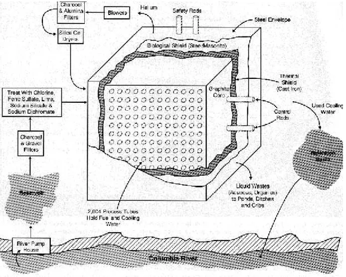 Figura 5.11 - Schema del reattore di Hanford 