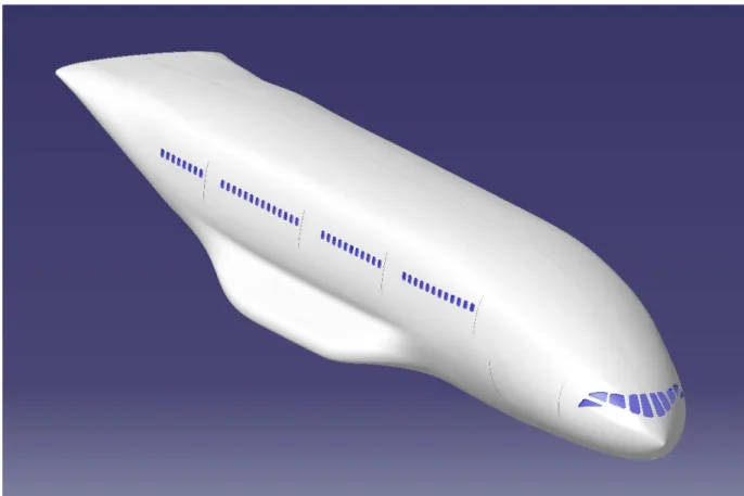 Figure 1. A possibile fuselage for PrandtlPlane 