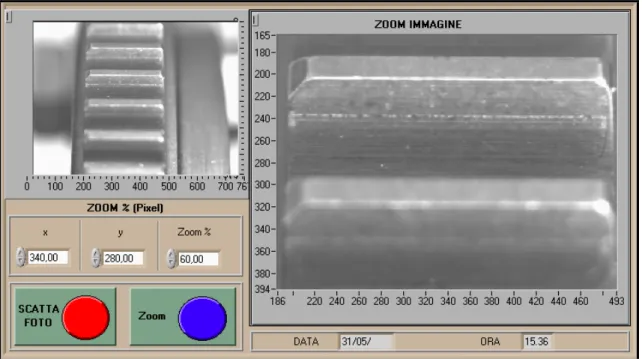 Figura B.2 – Visualizzazione dell’immagine e Zoom 