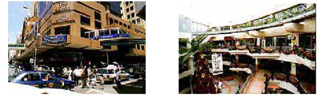 Figura 4.3 – Due esempi di integrazione in ambiente urbano di sistemi monorail 