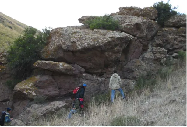 Fig. 2.12: Depositi di block and ash flow (Riu S’Allumini)..