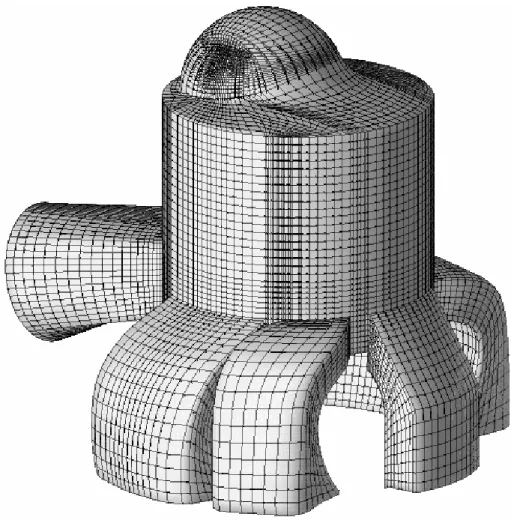 Fig. 5.4 – Riproduzione tridimensionale della geometria in fase di studio.. 