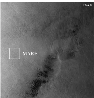 Fig. 4.1 - Immagine SAR ERS-2 PRecision Image (PRI) della costa delle Asturie  Dati forniti dalla European Space Agency © ESA (2002) 