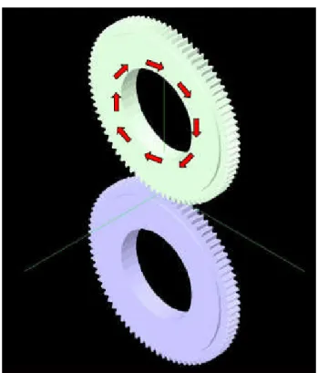 Figura 5.7 - Modo di applicazione della coppia torcente sulla ruota motrice