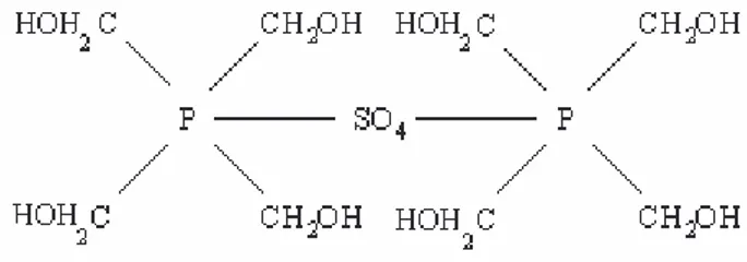 Fig. 4.1.1  Struttura molecolare del THPS  La sperimentazione si è divisa in tre fasi: 
