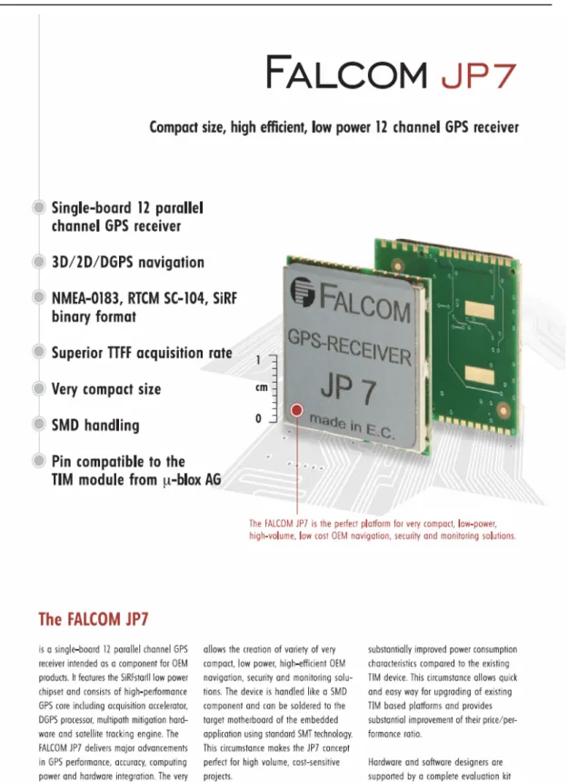 Fig. 2. 6 (a)  – Pagina 1 datasheet FALCOM  JP7  Evaluation Kit