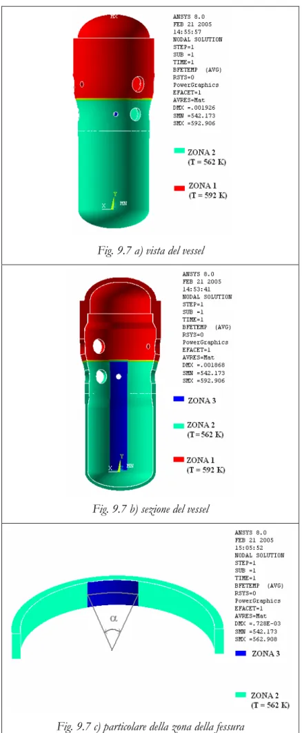 Fig. 9.7 a) vista del vessel 