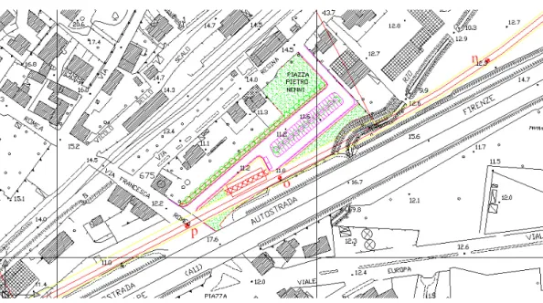 Fig. 33: Planimetria della nuova stazione centrale 