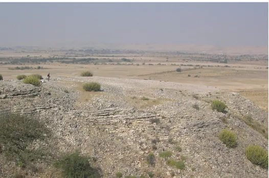 Figure 4. Daphro Hill: parallel Indus Civilisation chert mining trenches at the north-westernmost  edge of the hill (photograph by P