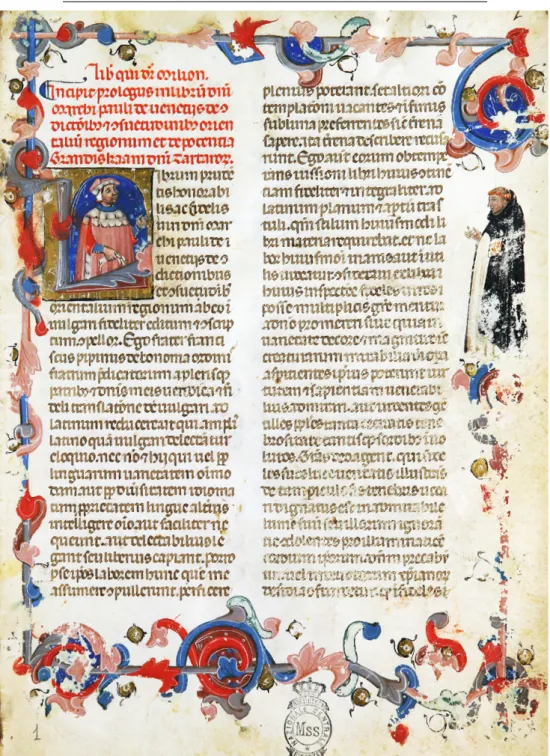 Figura 1   Biblioteca Nazionale Centrale di Firenze, ms . Conv. soppr. C.VII.1170, c. 1v