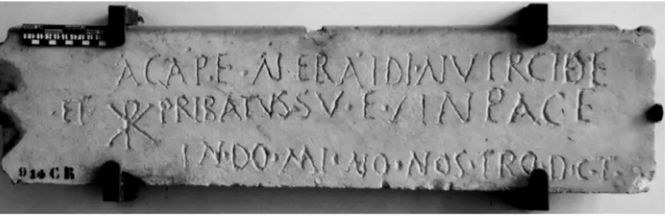 Fig. 1 – Epigrafe funeraria di Nerais (ICVR I 3677)  Venezia, Museo Archeologico Nazionale, inv