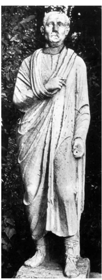 Fig. 4. Roma, un tempo Corso Italia  (ora disperso), statua di togato