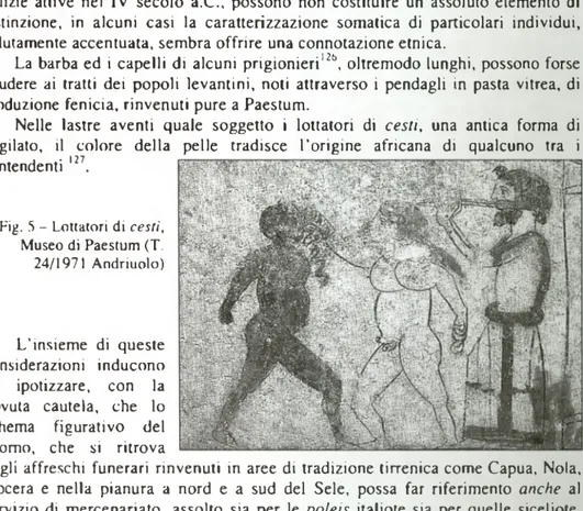 Fig. 5 -  Lottatori di cesti,  Museo di Paestum (T.  24/1971  Andriuolo)