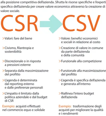 Figura n. 3 - La Connessione tra vantaggio competitivo e problemi sociali 