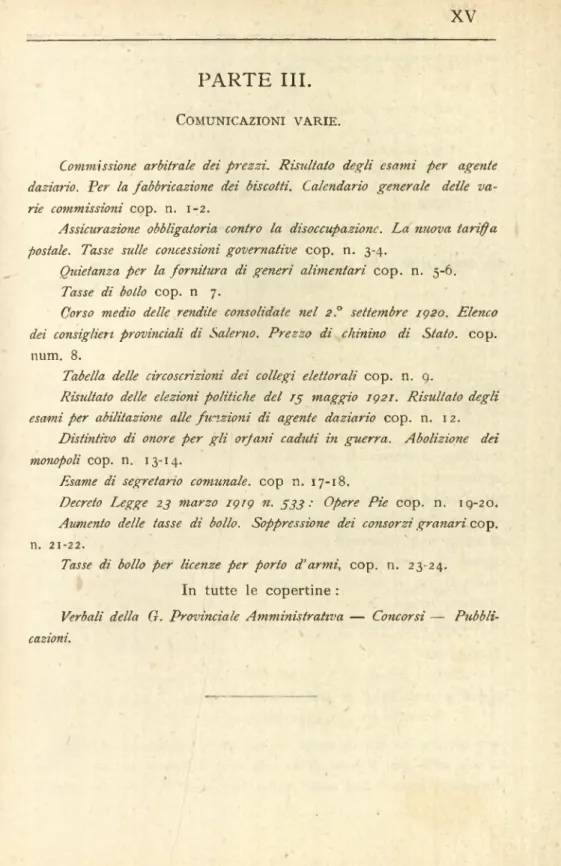 Tabella  delle  circoscrizioni  dei  collegi  elettorali  cop.  n.  g.