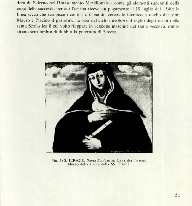 Fig.  3)  S.  IERACE,  Santa  Scolastica,  Cava  dei  Tirreni,  Museo  della  Badia  della  SS