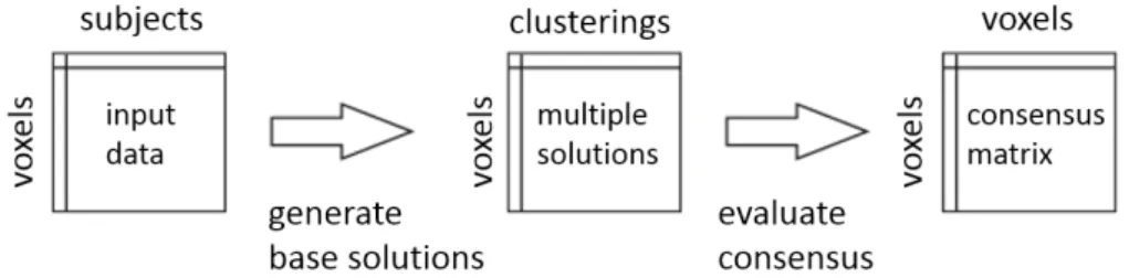 Figure 2.2: The steps for builduing a consensus matrix.