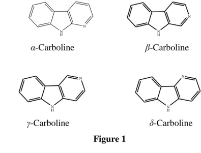 Figure 2:  β-carboline skeleton 