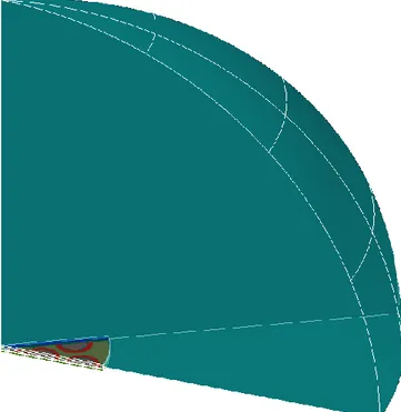 Figure II.16  An x-rays  view  of  the  30°  sector  of the sparse  array  element 