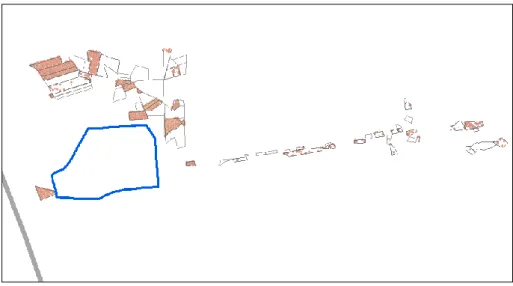 Figura 4.4 Il perimetro della città antica di Paestum e le UT oggetto di survey  archeologico
