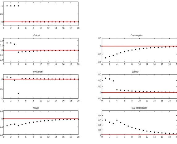 Figure 1.2: A temporary increase in government purchases financed by lump-sum taxes.