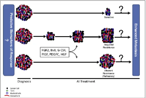 Fig. 5. Three major challenges of antiangiogenic therapy 
