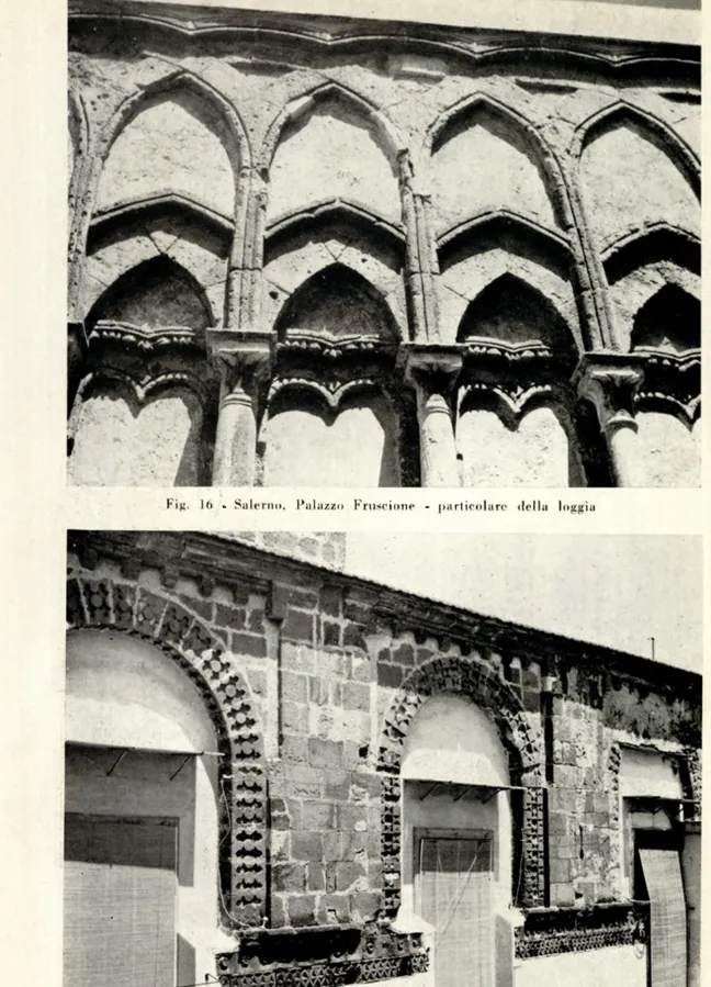Fig.  16  -  Salerno,  Palazzo  Fruscione  -  particolare  della  loggia