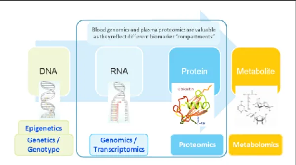 Figure  1.2.  The  “Omics”  approach.  “Omics”  technologies  can  be  used  to  gain  a  “system-wide” 