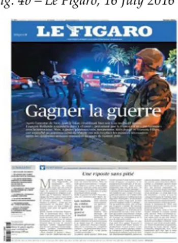 Fig. 4a – The Guardian, 5 June 2017  Fig. 4b – Le Figaro, 16 July 2016   