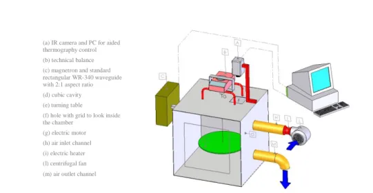 Figure 2.1 Microwave pilot plant heating system 