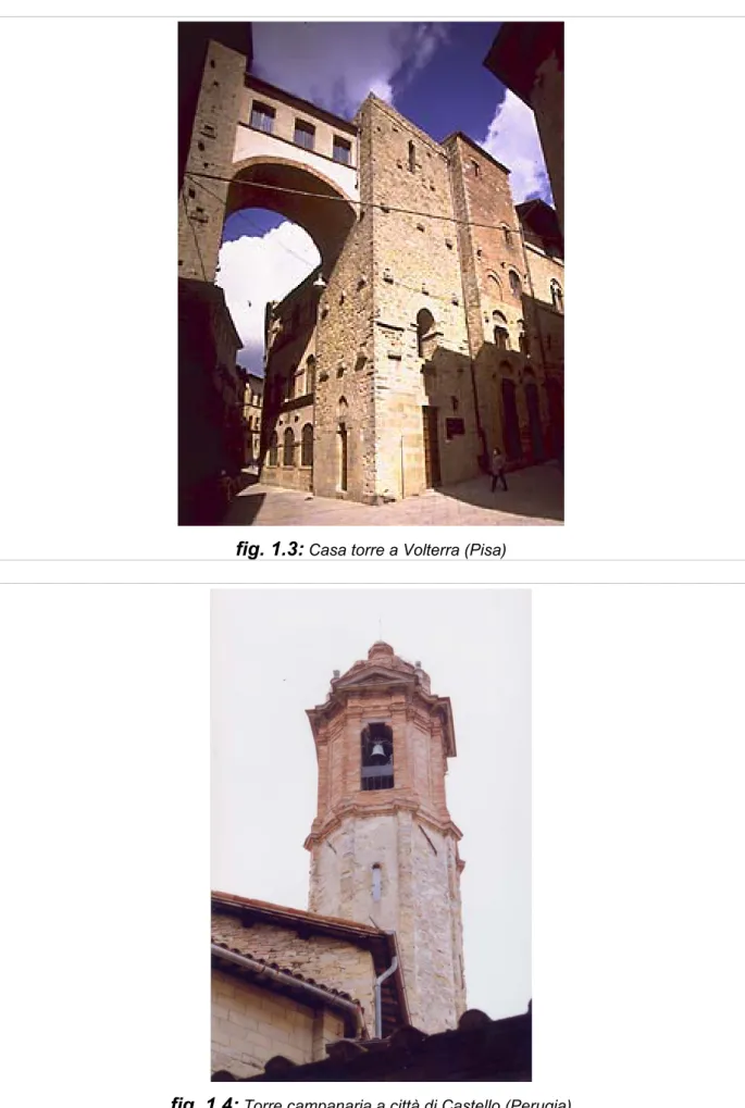 fig. 1.3:  Casa torre a Volterra (Pisa) 