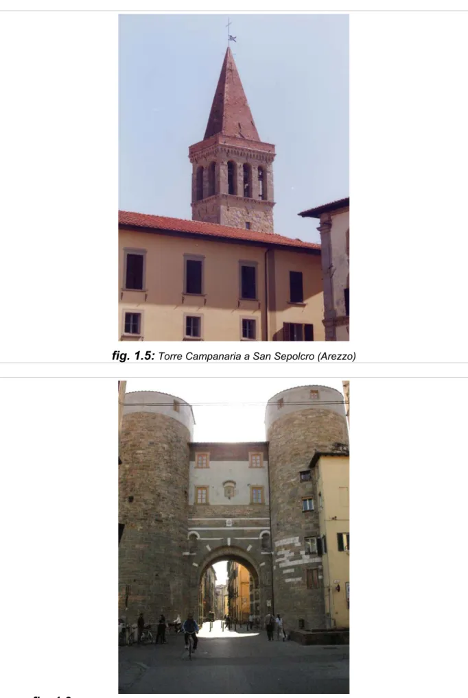 fig. 1.5:  Torre Campanaria a San Sepolcro (Arezzo)