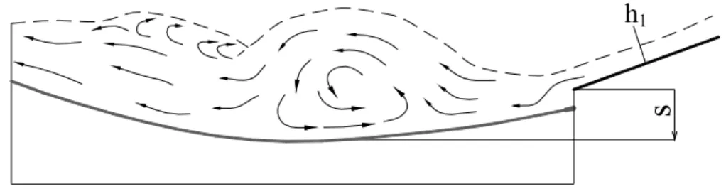 Figura 9.2.4  Regime dei flussi per il risalto tipo wave 